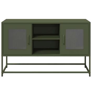 TV-Schrank Olivgrün 100,5x39x60,5 cm Stahl