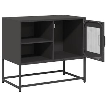 TV-Schrank Schwarz 68x39x60,5 cm Stahl