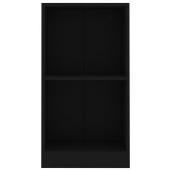 Bücherregal Schwarz 40x24x75 cm Holzwerkstoff