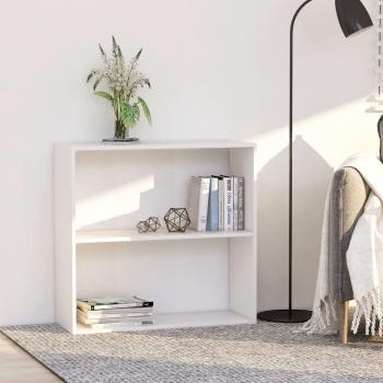 ARDEBO.de - Bücherregal Weiß 80x30x76,5 cm Holzwerkstoff