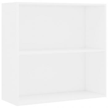 Bücherregal Weiß 80x30x76,5 cm Holzwerkstoff