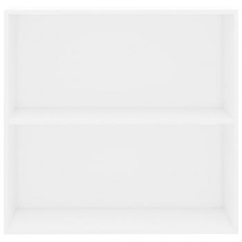 Bücherregal Weiß 80x30x76,5 cm Holzwerkstoff