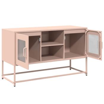 TV-Schrank Rosa 100,5x39x60,5 cm Stahl