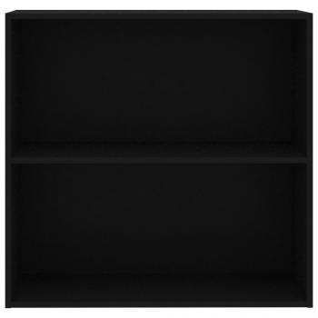 Bücherregal Schwarz 80x30x76,5 cm Holzwerkstoff