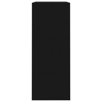 Bücherregal Schwarz 80x30x76,5 cm Holzwerkstoff