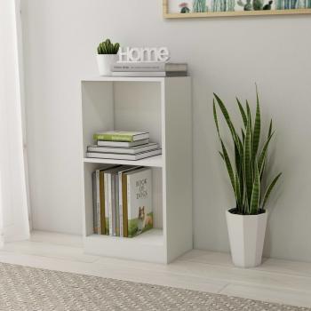 ARDEBO.de - Bücherregal Weiß 40x24x75 cm Holzwerkstoff