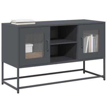 ARDEBO.de - TV-Schrank Anthrazit 100,5x39x60,5 cm Stahl