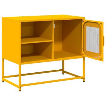 TV-Schrank Senfgelb 68x39x60,5 cm Stahl