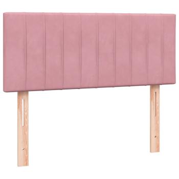 Boxspringbett mit Matratze Rosa 120x220 cm Samt