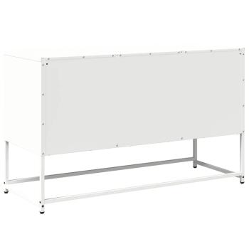 TV-Schrank Weiß 100,5x39x60,5 cm Stahl
