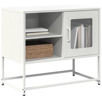 ARDEBO.de - TV-Schrank Weiß 68x39x60,5 cm Stahl