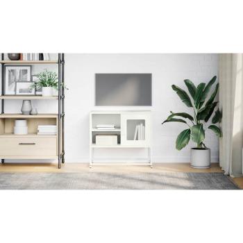 TV-Schrank Weiß 68x39x60,5 cm Stahl