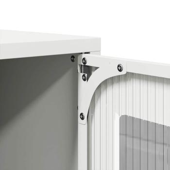 TV-Schrank Weiß 68x39x60,5 cm Stahl