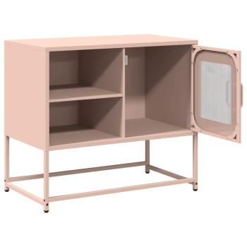 TV-Schrank Rosa 68x39x60,5 cm Stahl
