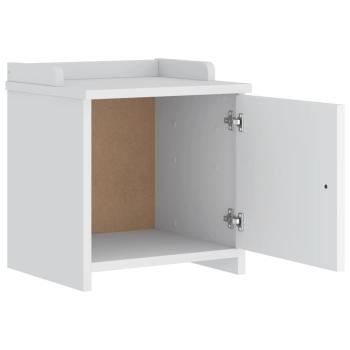 Flurbank SANDNES Weiß 45x40x50 cm Massivholz Kiefer