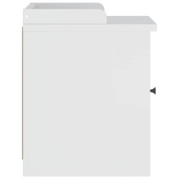 Flurbank SANDNES Weiß 45x40x50 cm Massivholz Kiefer