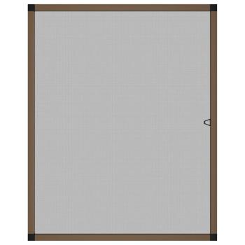 Insektenschutz für Fenster Braun 80x100 cm