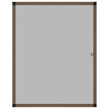 Insektenschutz für Fenster Braun 80x100 cm