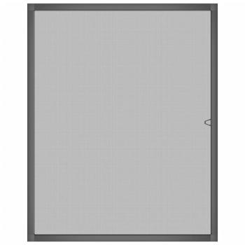 Insektenschutz für Fenster Anthrazit 80x100 cm