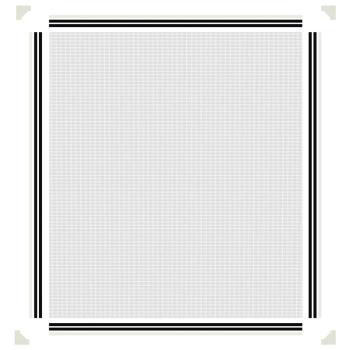 Magnet-Insektenschutz für Fenster Weiß 120x140 cm