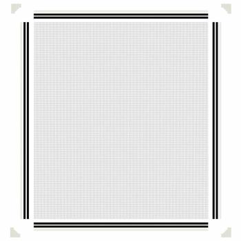 Magnet-Insektenschutz für Fenster Weiß 130x150 cm