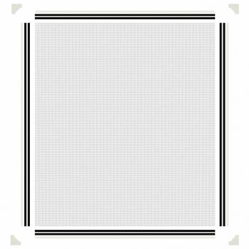 Magnet-Insektenschutz für Fenster Weiß 130x150 cm