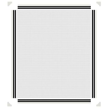 Magnet-Insektenschutz für Fenster Weiß 100x120 cm