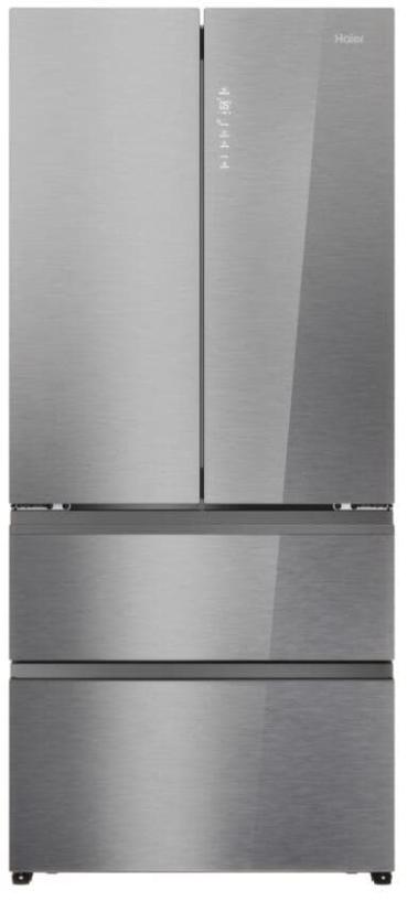 ARDEBO.de Haier HFR7819ENGC Stand Side-by-Side Kombination French Door, 83 cm breit, 504 L, NoFrost, Humidity Zone, Urlaubsfunktion, iconic glass Edelstahl