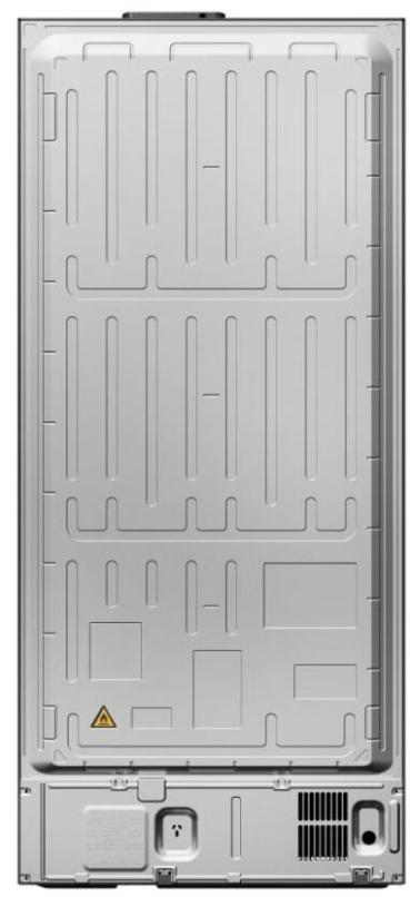 Haier HFR7819ENGC Stand Side-by-Side Kombination French Door, 83 cm breit, 504 L, NoFrost, Humidity Zone, Urlaubsfunktion, iconic glass Edelstahl