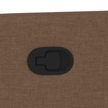 Massagesessel mit Aufstehhilfe Braun Stoff