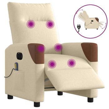 ARDEBO.de - Massagesessel Elektrisch Creme Stoff