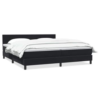 ARDEBO.de - Boxspringbett mit Matratze Schwarz 180x220 cm Samt