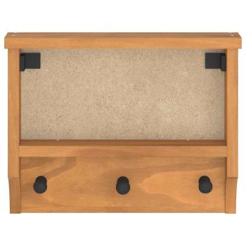 Wandgarderobe SANDNES 45x12x35 cm Massivholz Kiefer