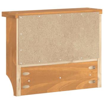 Wandgarderobe SANDNES 45x12x35 cm Massivholz Kiefer