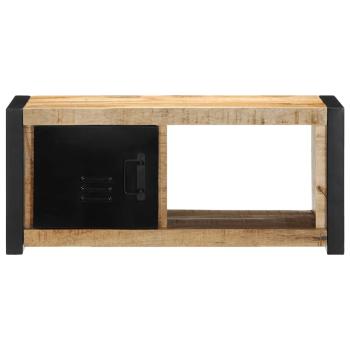 TV-Schrank 80x30x35 cm Raues Massivholz Mango