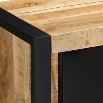 TV-Schrank 80x30x35 cm Raues Massivholz Mango