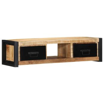 ARDEBO.de - TV-Schrank 100x30x25 cm Raues Massivholz Mango