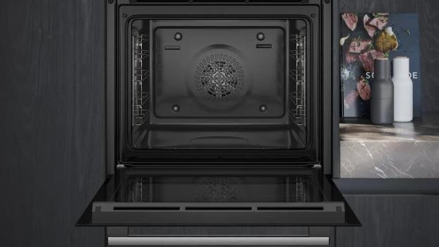 Siemens HB517GBS3 iQ500 A+ Einbau-Backofen, 60 cm breit, 71 L, cookControl10, 3D Heißluft, softMove, Hydrolytisch, Kindersicherung, edelstahl