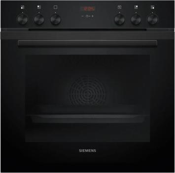 Siemens EQ212KAAB Einbau-Herdset mit Elektro-Kochfeld (EA631GNA1E + HE213ABB3), 60 cm breit, 71 L, 3D Heißluft, Schnellaufheizung, Bräterzone, schwarz