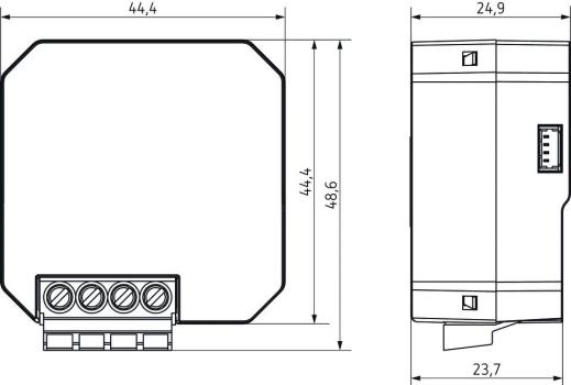 Theben DU 1 DALI S RF KNX DALI Funk-Aktor 1-fach, Unterputz, KNX TP, UP, Data Secure, Elektroheizung (4941681)