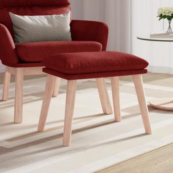 ARDEBO.de - Fußhocker Weinrot 45x29,5x35 cm Stoff
