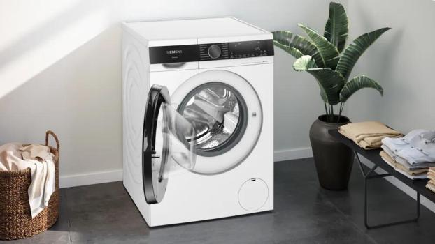 Siemens WG44G2Z40 iQ500 9 kg Frontlader Waschmaschine, 1400 U/Min, speedPack, Antiflecken-System, smartFinish, iQdrive, Kindersicherung, weiß