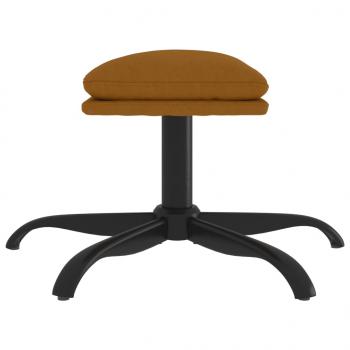 Fußhocker Braun 60x60x36 cm Samt