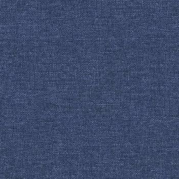 Fußhocker Blau 60x60x36 cm Stoff und Kunstleder