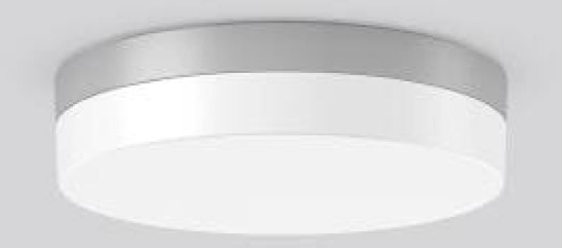 ARDEBO.de RZB Decken- und Wandleuchte FLAT SLIM round, Dekorative runde LED Anbauleuchte, 13...26 W, silber (312629.004)