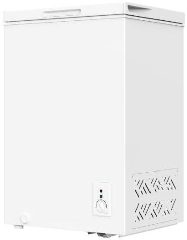 PKM GT100E Stand Gefriertruhe, 54,5 cm breit, 99 L, regelbares Thermostat, weiß