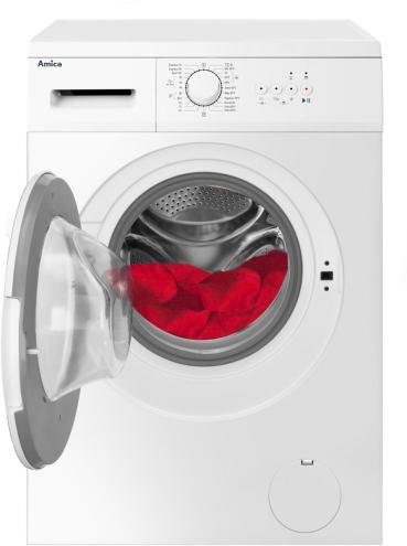 Amica WA 461 020 6 kg Frontalder Waschmaschine, 60 cm breit, 1000 U/Min, 23 Programme, Schaumerkennung, Kindersicherung, weiß (1194470)