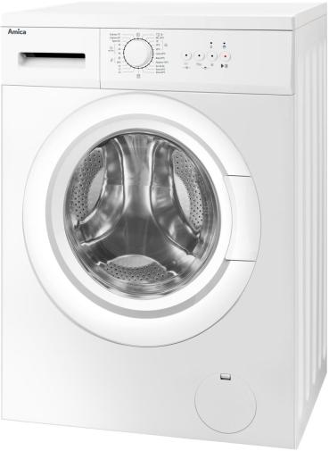 Amica WA 461 020 6 kg Frontalder Waschmaschine, 60 cm breit, 1000 U/Min, 23 Programme, Schaumerkennung, Kindersicherung, weiß (1194470)
