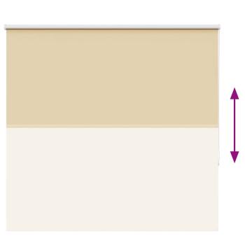 Verdunkelungsrollo Beige 155x150 cm Stoffbreite 151,6 cm