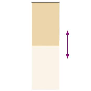Verdunkelungsrollo Beige 70x230cm Stoffbreite 65,7 cm Polyester